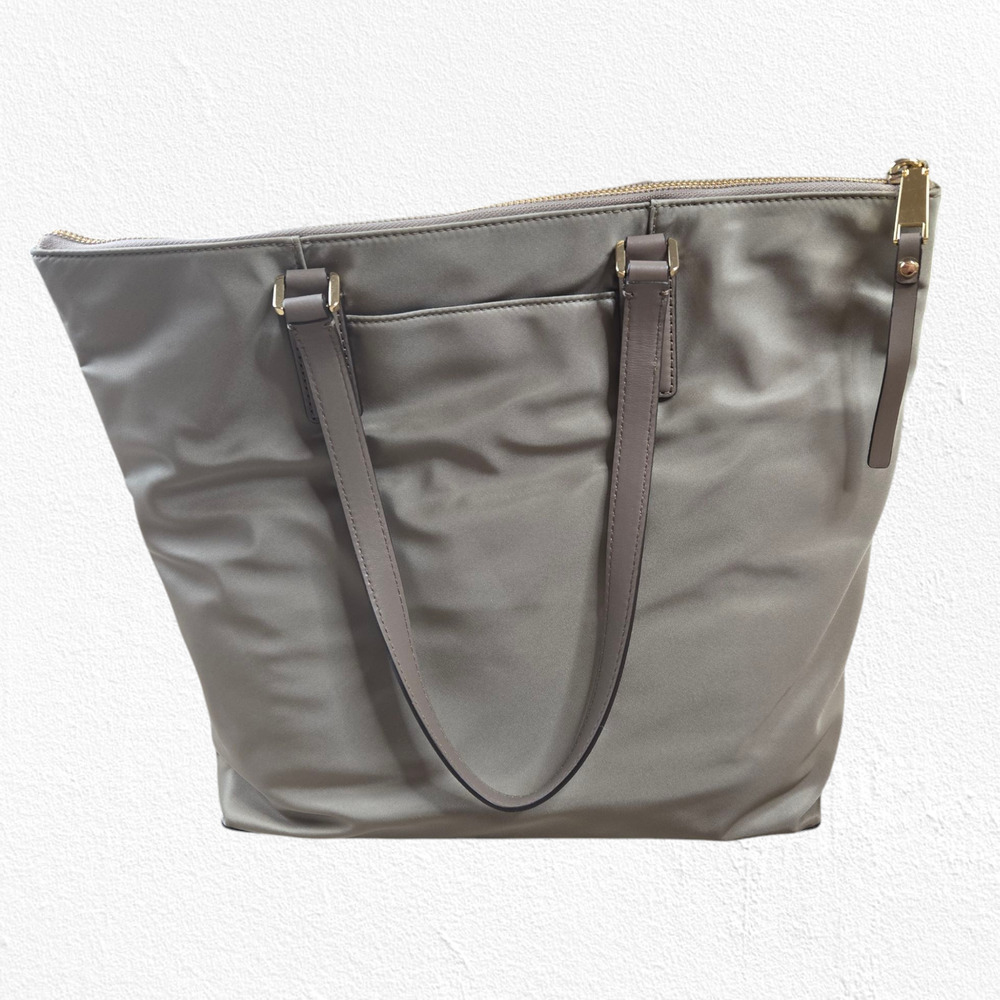 Michael Kors Ariana Tote Dusk Sage Green Nylon Travel Shoulder Designer Purse - Picture 16 of 16